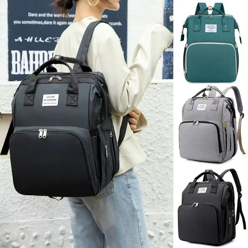Multi-Functional Baby Needs Backpack & Portable Travel Cot