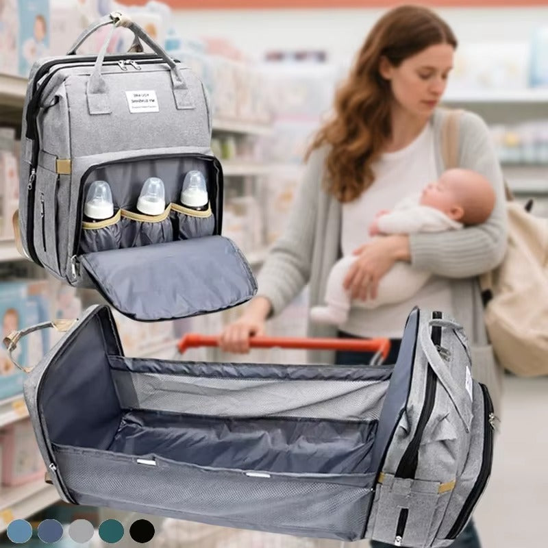 Multi-Functional Baby Needs Backpack & Portable Travel Cot