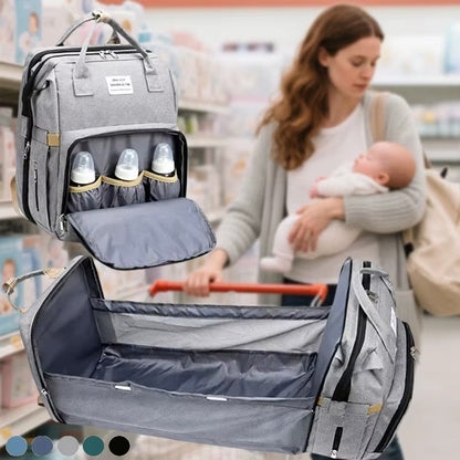 Multi-Functional Baby Needs Backpack & Portable Travel Cot